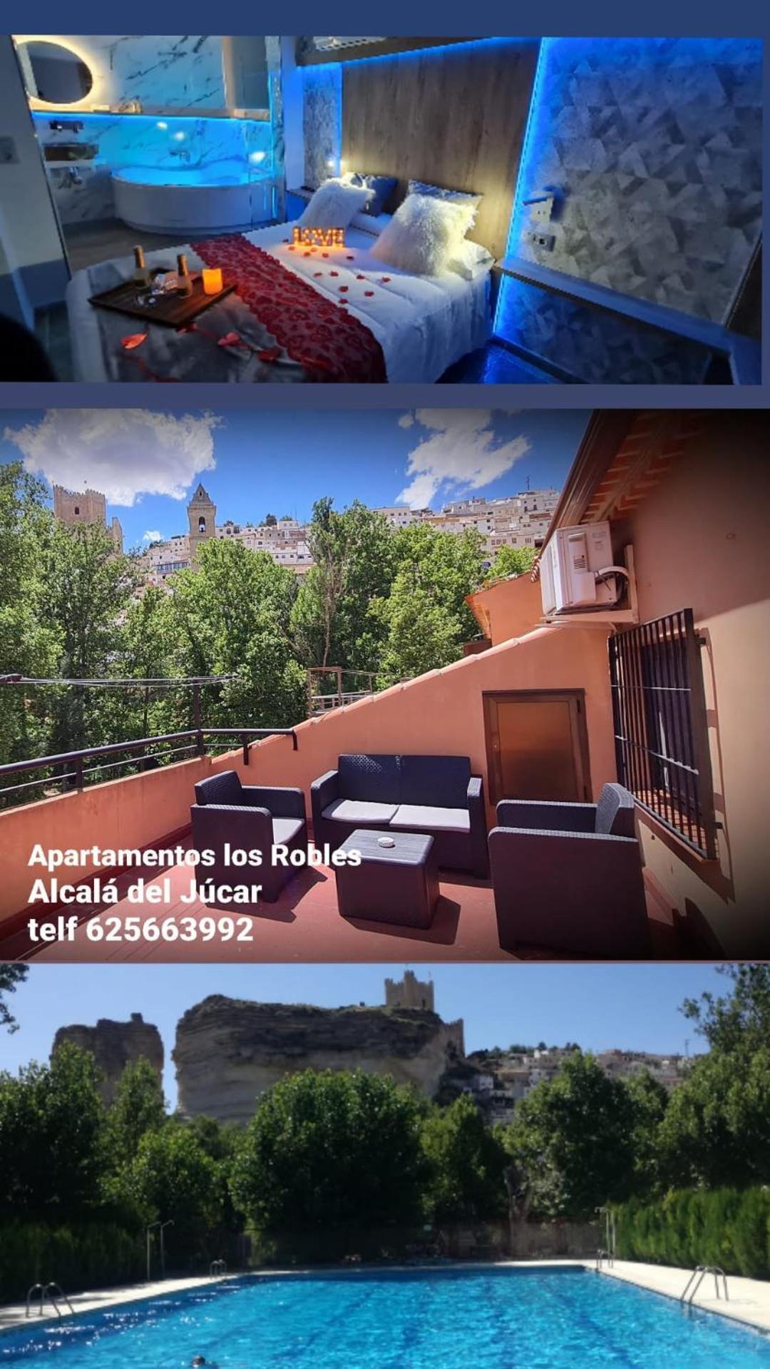 Apartamentos Los Robles 阿尔卡拉德尔胡卡尔 外观 照片